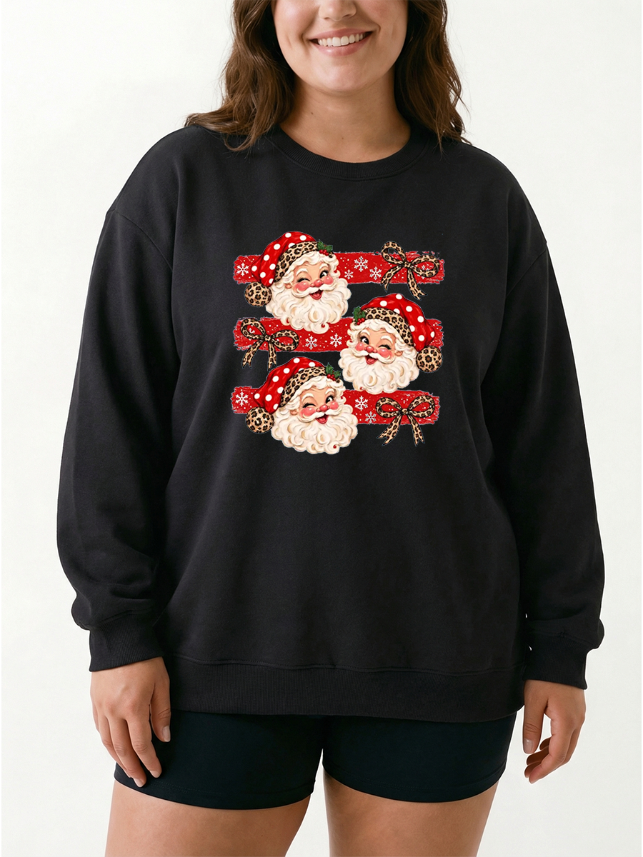 Vintage Merry Christmas Santa Sweatshirt