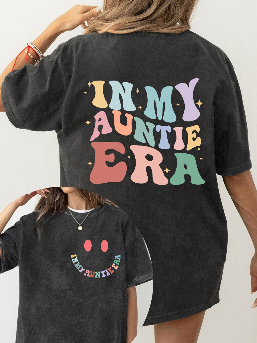 Vintage In My Auntie Era Washed T-Shirt