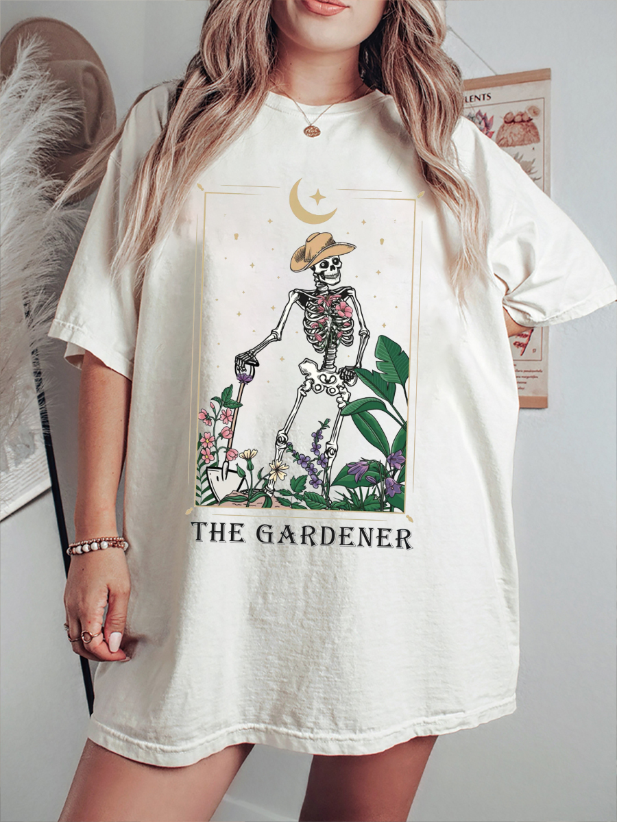 Vintage Gardener Skeleton T-Shirt