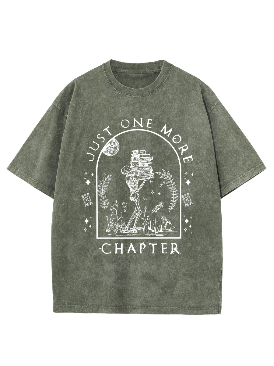Vintage Just One More Chapter Novel Washed T-Shirt