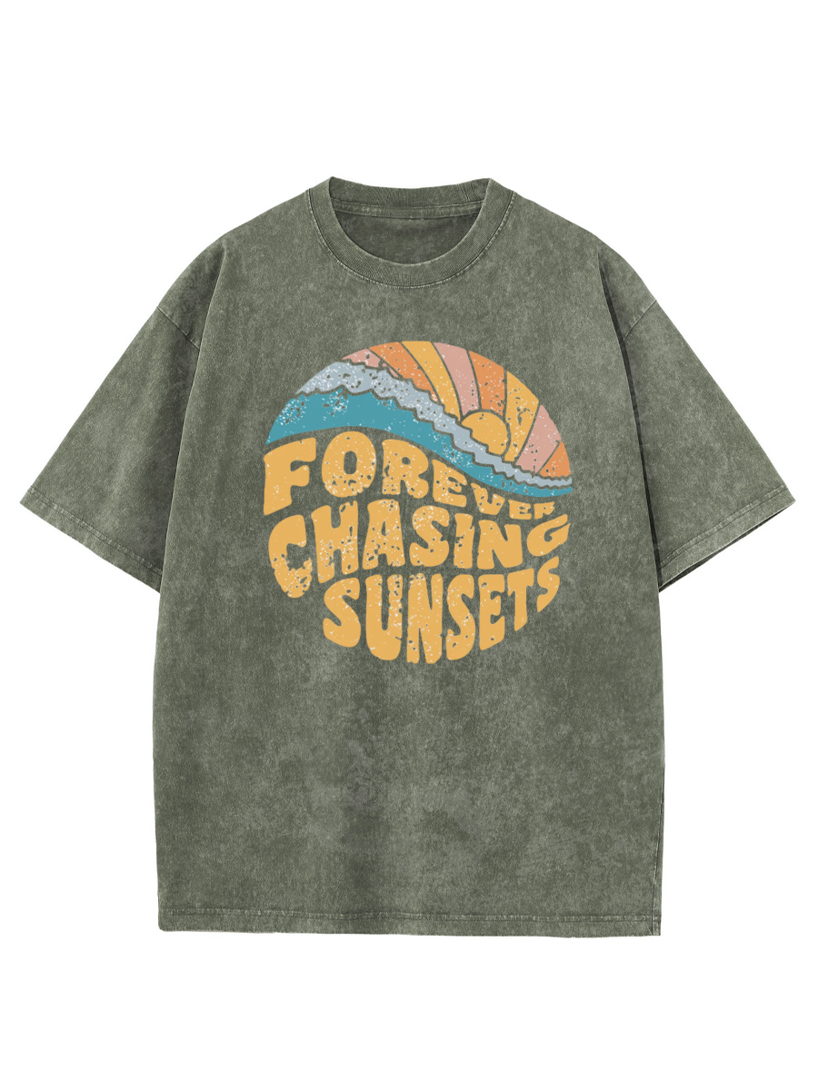 Vintage Forever Chasing Sunsets Washed T-Shirt