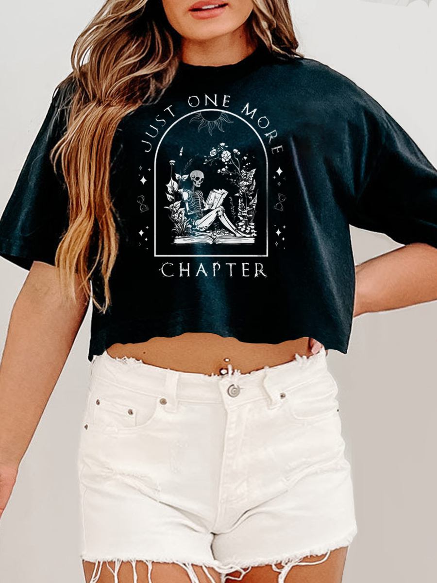  One More Chapter Crop Tee