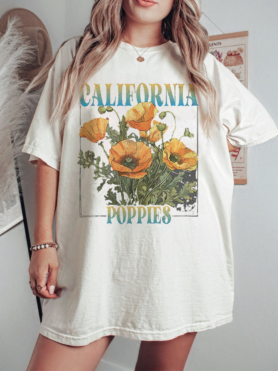 California Flowers Vintage Tee