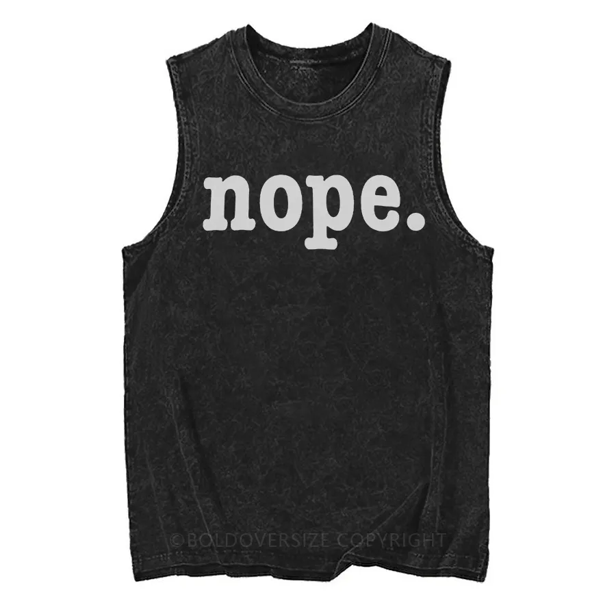 Vintage Nope. Washed Tank