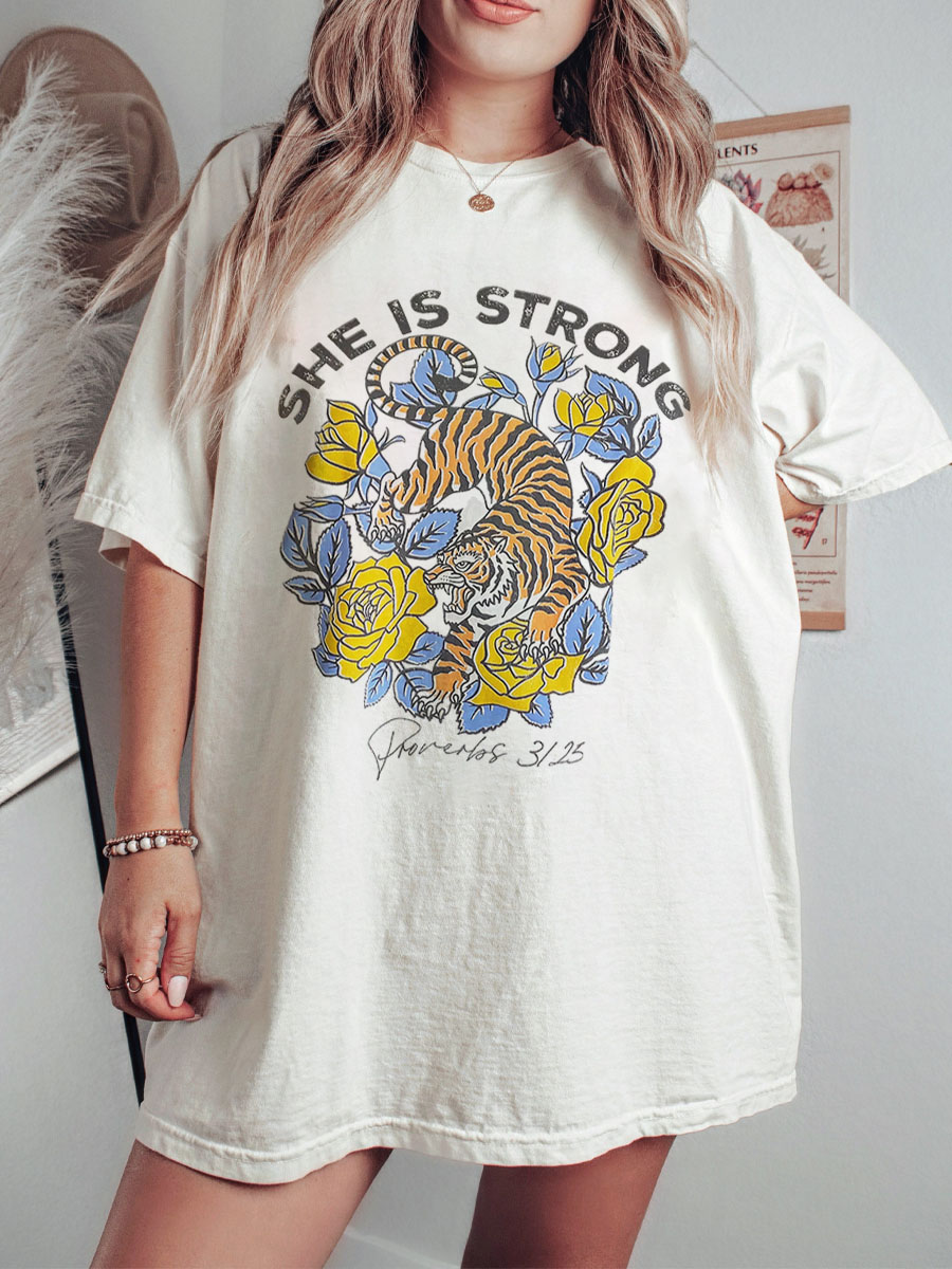 She Is Strong Vintage Tee