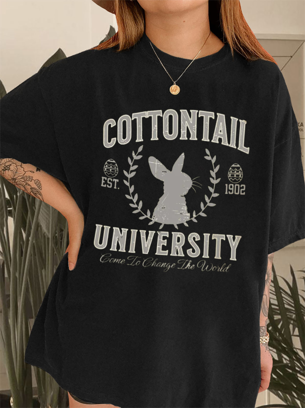 Vintage Cottontail University Easter Tee
