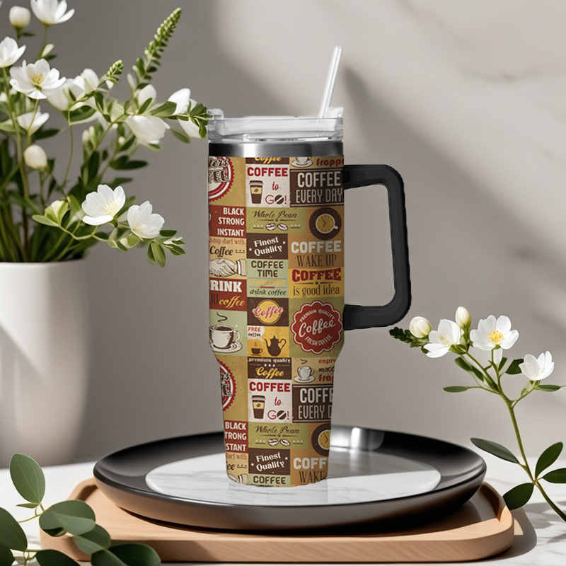 Vintage Coffee Ads 40oz Tumbler