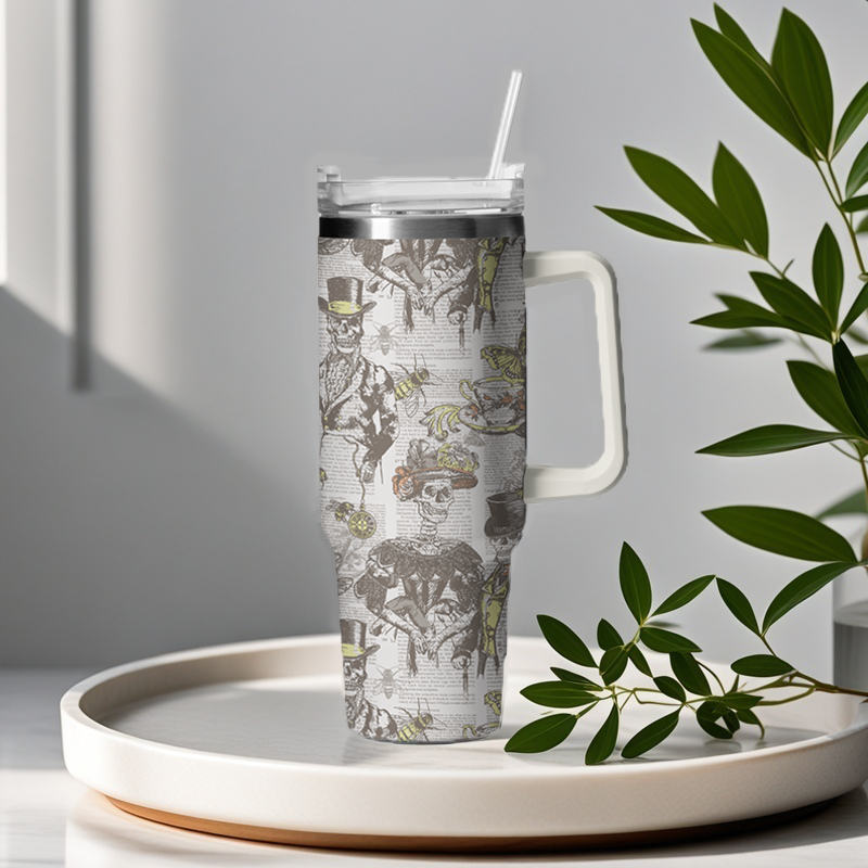 Vintage Elegance Never Goes Out,Including Skeletons 40oz Tumbler