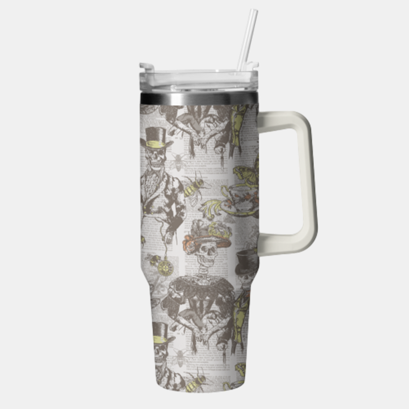 Vintage Elegance Never Goes Out,Including Skeletons 40oz Tumbler