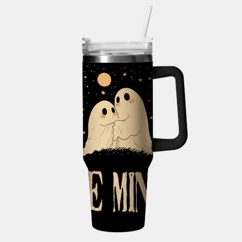 Vintage Ghosts Fall In Love Under The Moon 40oz Tumbler