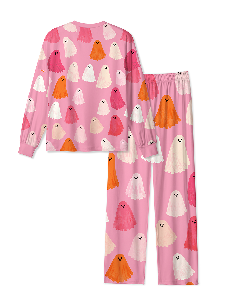 Vintage Quirky Colorful Little Ghost Pajamas