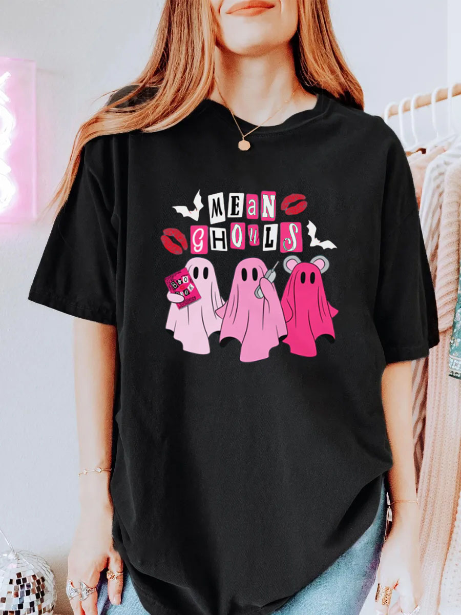 Vintage Mean Ghouls Oversize Graphic Tee