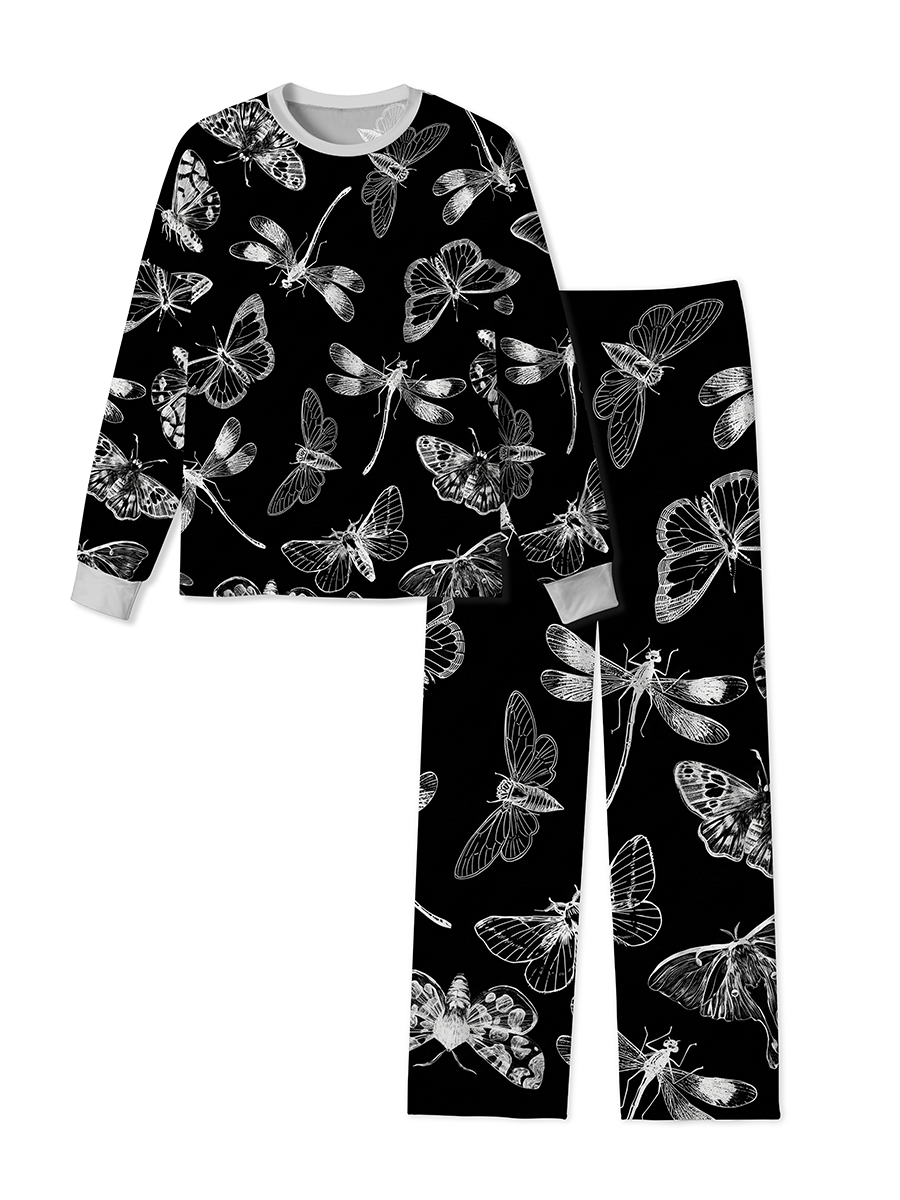 Vintage Vintage Specimen Style Butterflies Pajamas