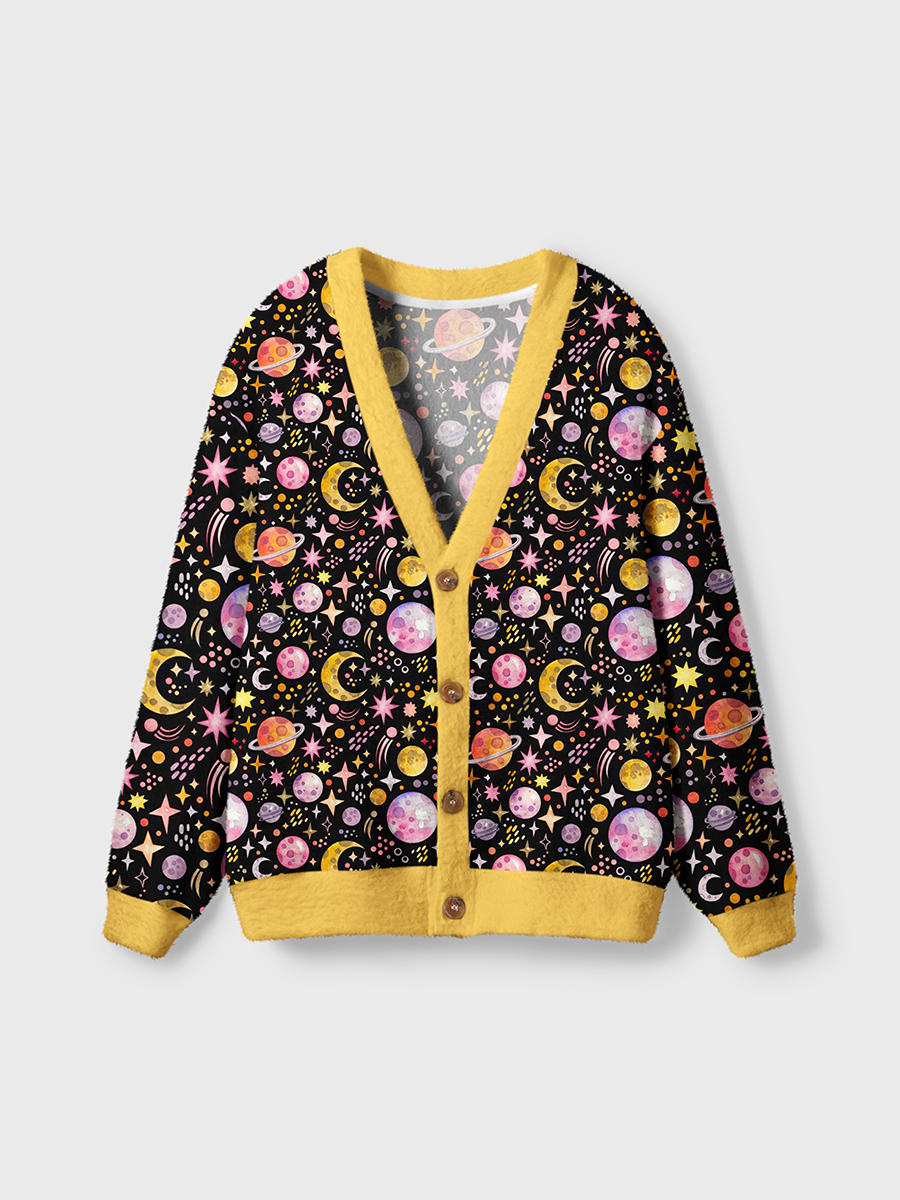 Vintage Sweet Grunge Strawberry Doodle Cardigan Sweaters