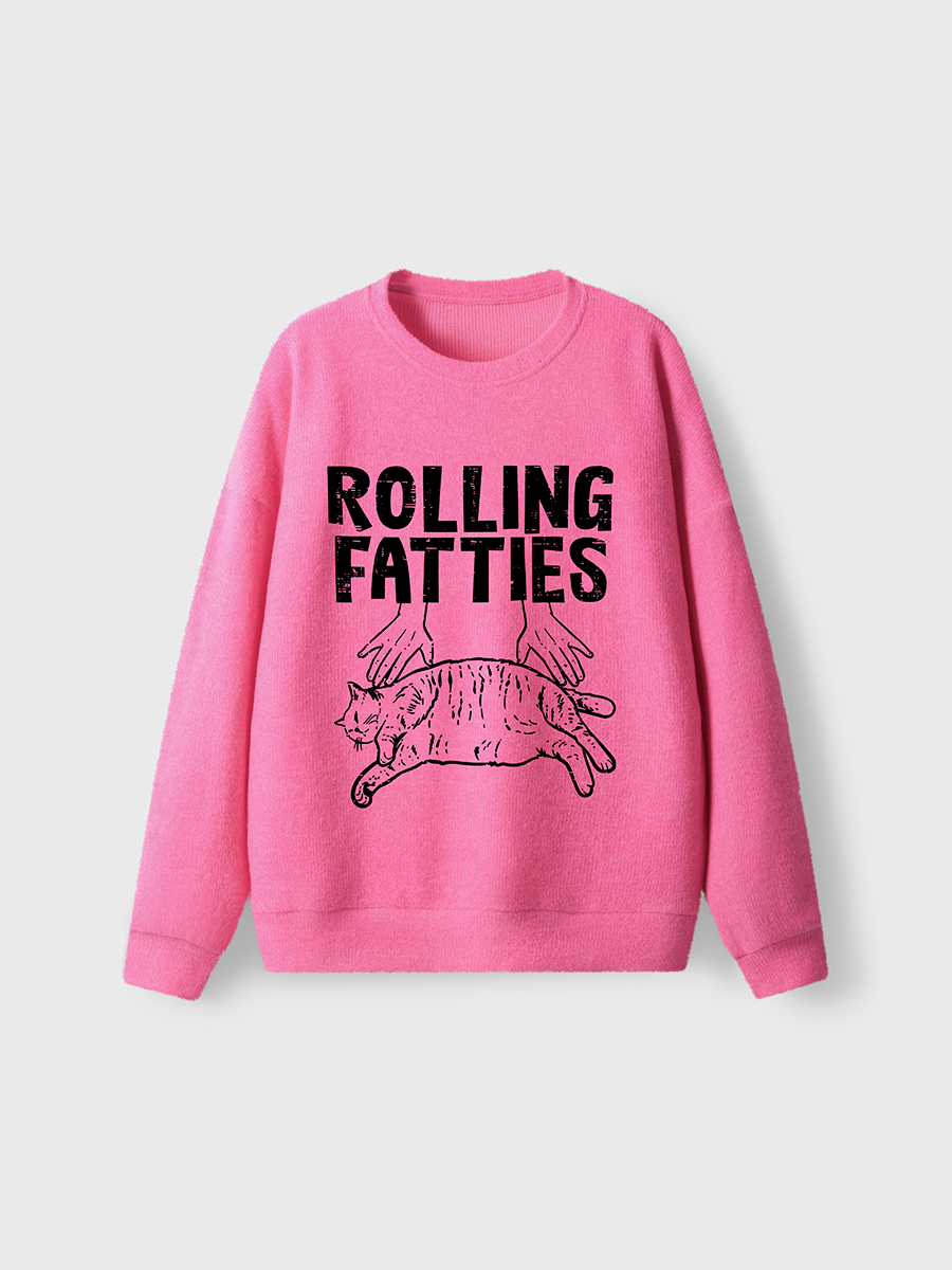Vintage Rolling Fatties Fuzzy Sweater