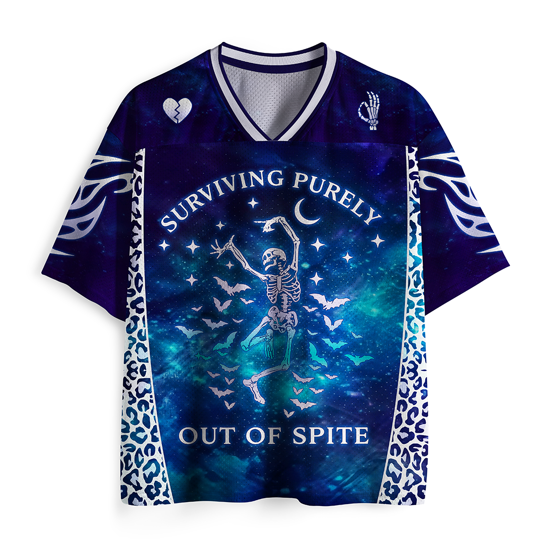 Vintage Burnout Survivor  Mesh Jersey