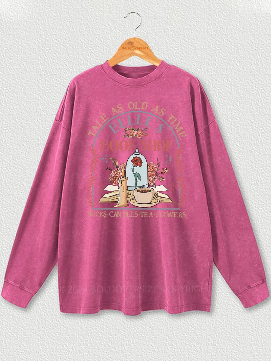 Vintage Tale As Old As Time Washed Long Sleeve Shirt