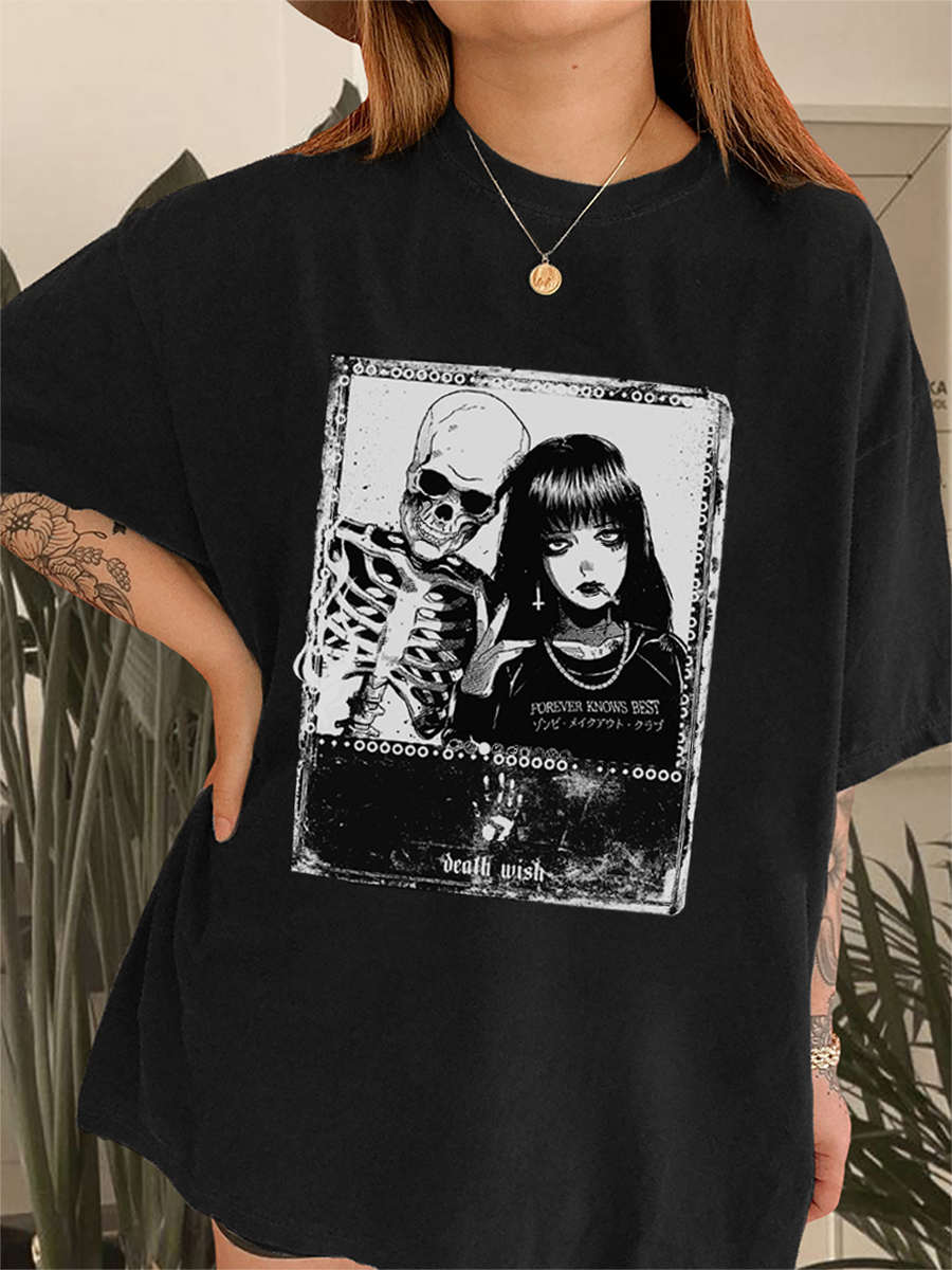 Vintage Skeleton Makeup Club Tee