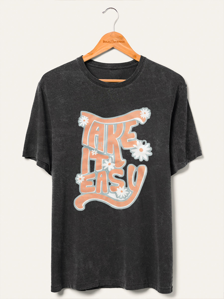 Vintage Take It Easy Washed T-Shirt