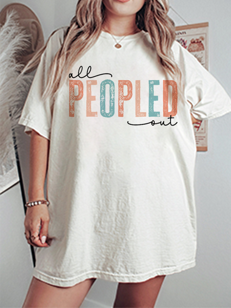 Vintage All People Out Oversize Graphic Tee