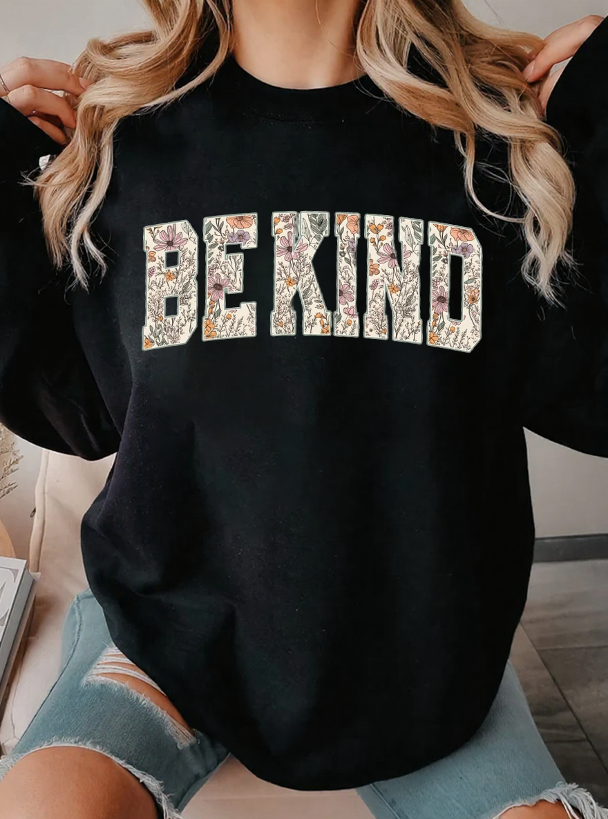 Vintage Choose Kindness For More Oversize Graphic Sweatshirt