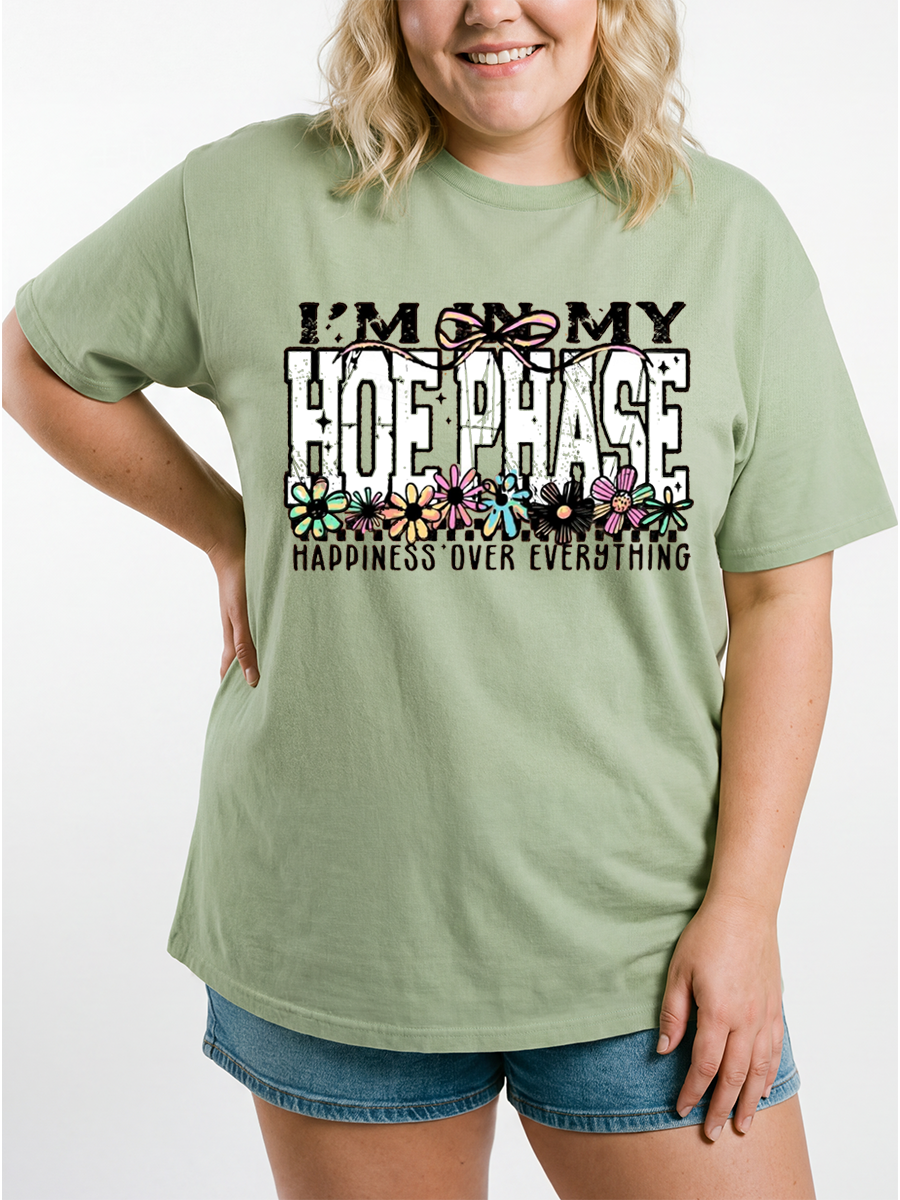 Vintage I’M In My Hoe Phase Oversize Graphic Tee