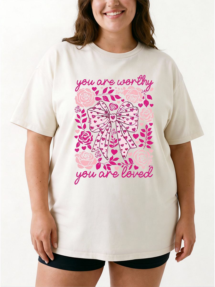 Vintage Bow Oversize Graphic Tee