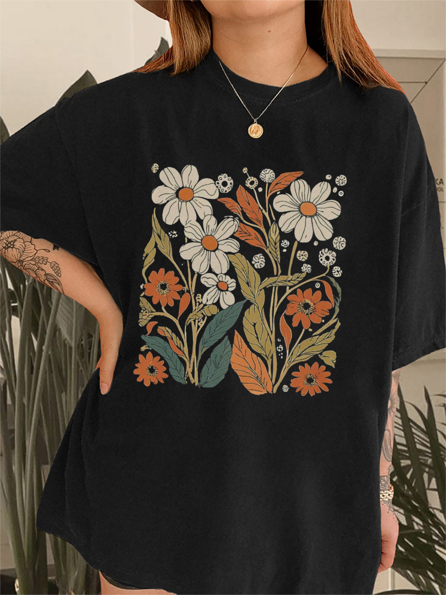 Vintage Boho Wildflowers T-Shirt