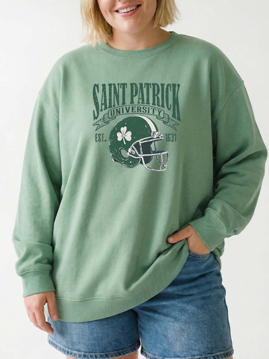 Vintage Saint Patrick University Graphic Sweatshirt