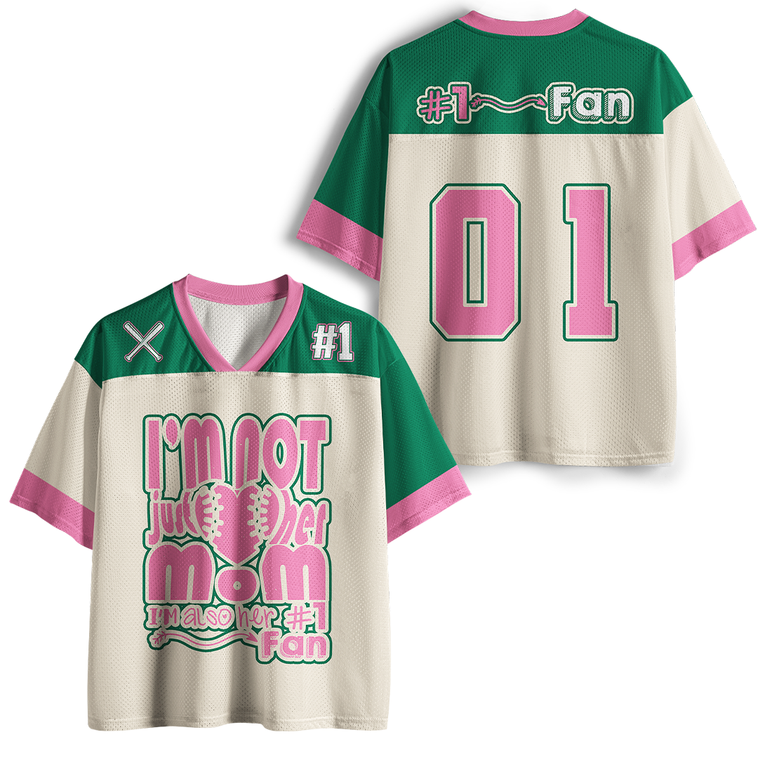 Personalized Vintage I'M Not Just A Mom Mesh Jersey