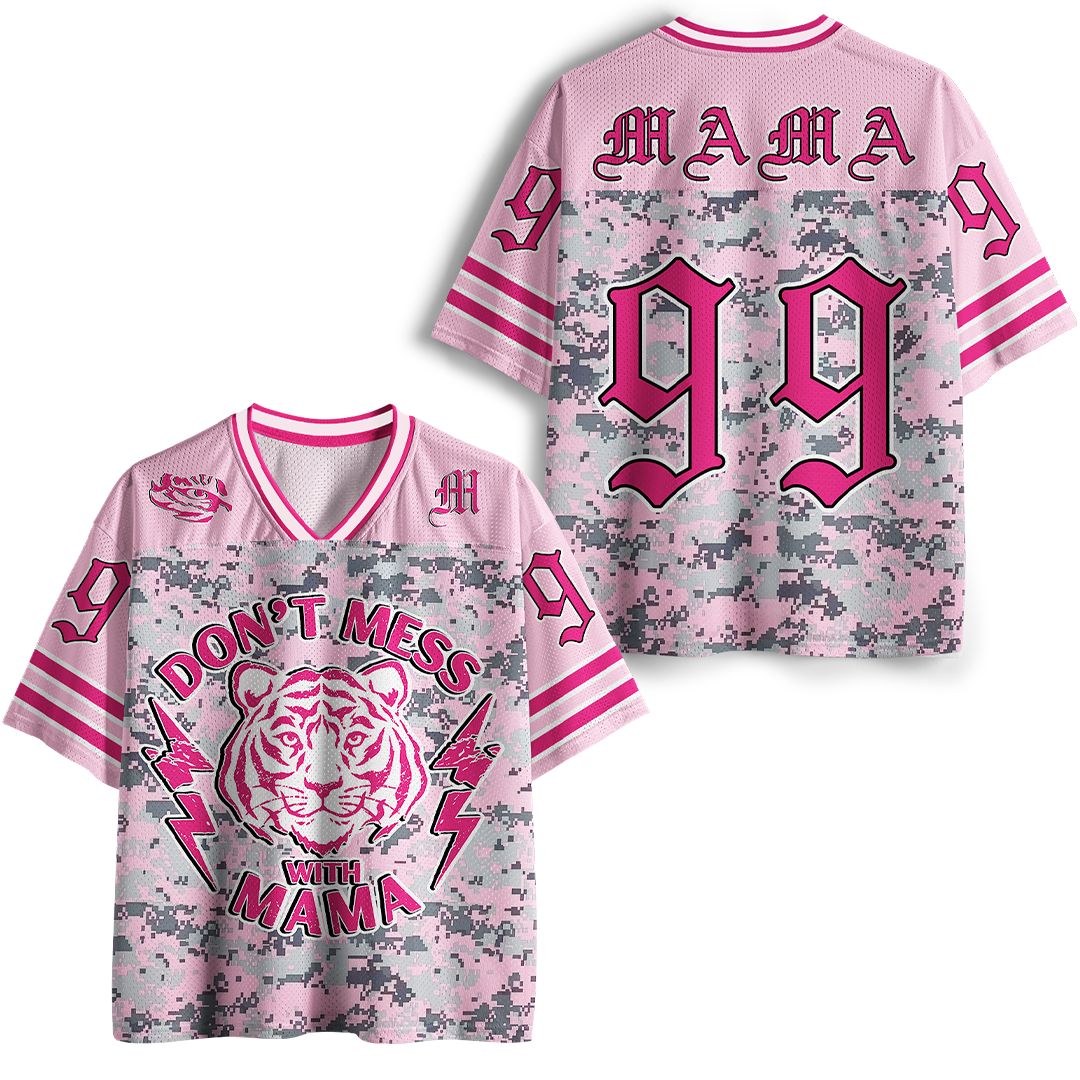 Personalized Vintage Don't MessWith Mama Mesh Jersey