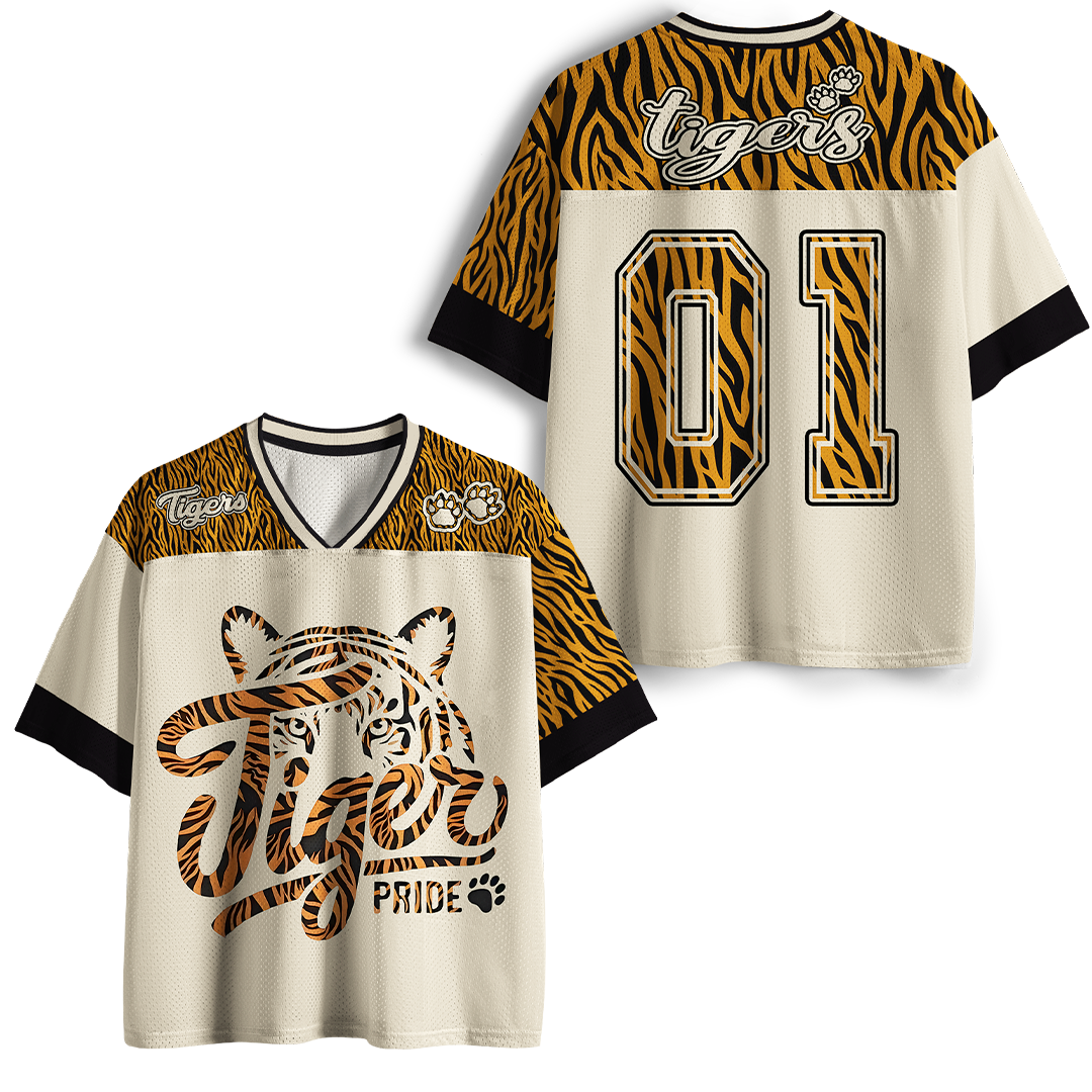Personalized Vintage Tiger Pride Mesh Jersey