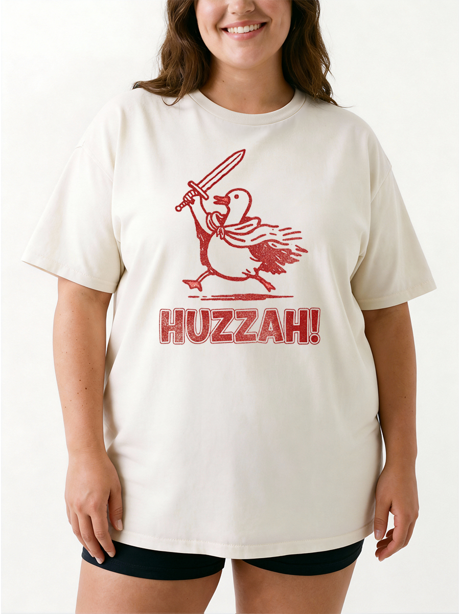Vintage Huzzah Goose Oversize Graphic Tee