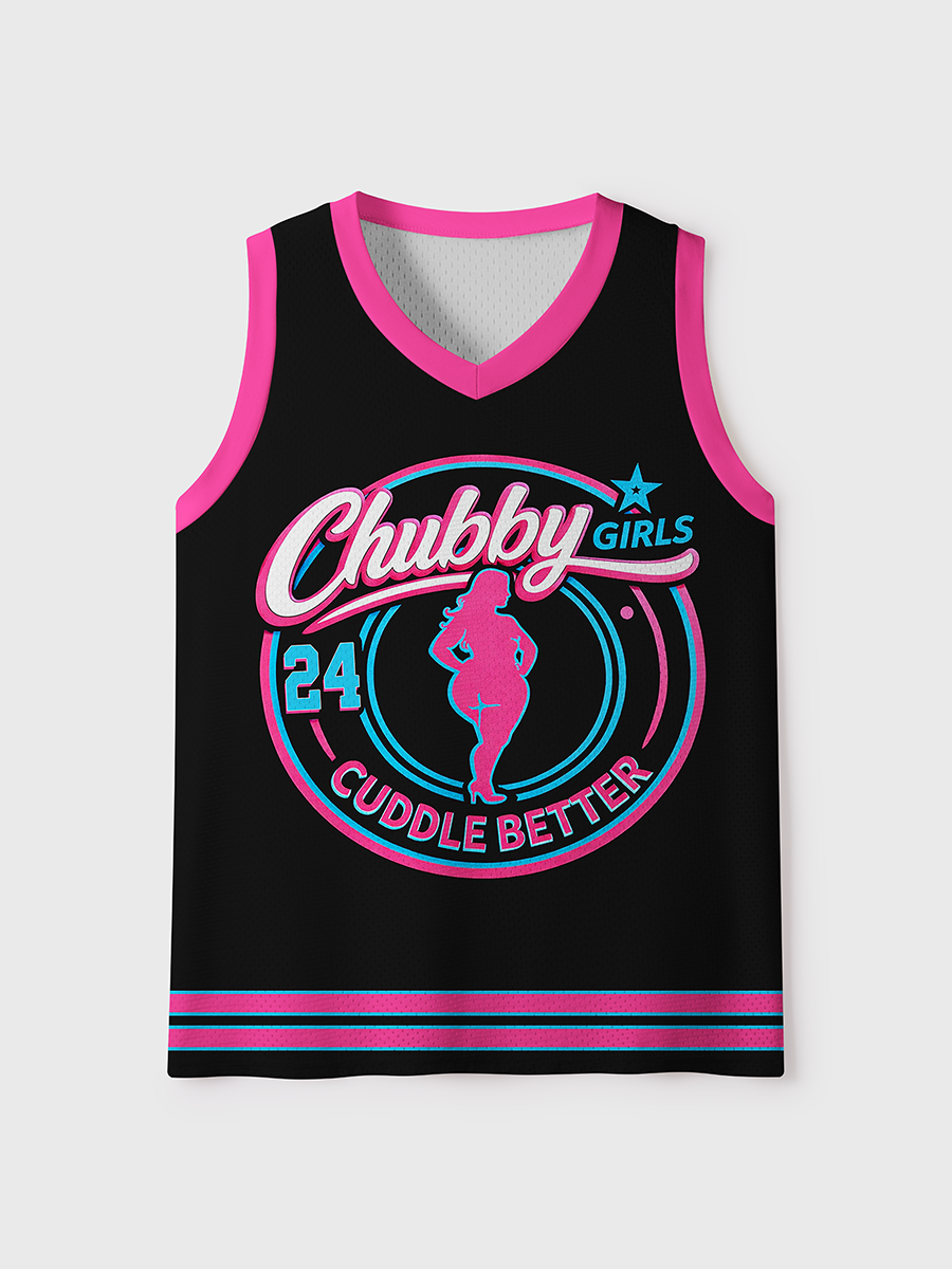 Chubby Girls Cuddle Better Mesh Jersey Tank Top