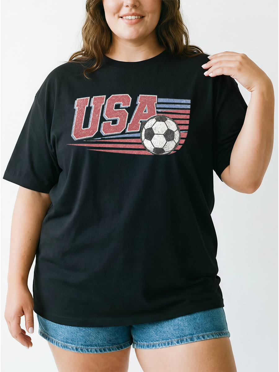 Vintage American Sports Oversize Graphic Tee
