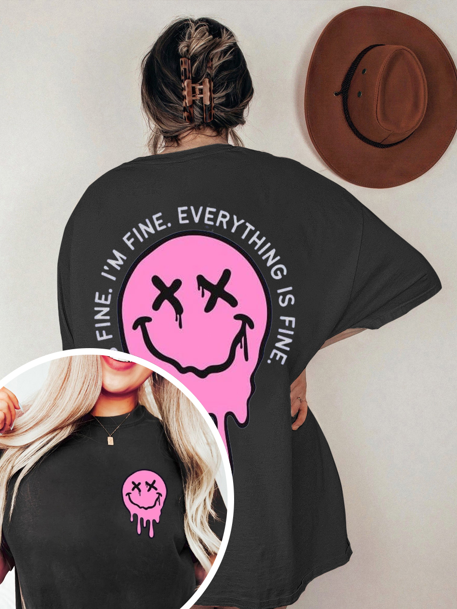 Vintage It'S Fine I'm Fine T-Shirt