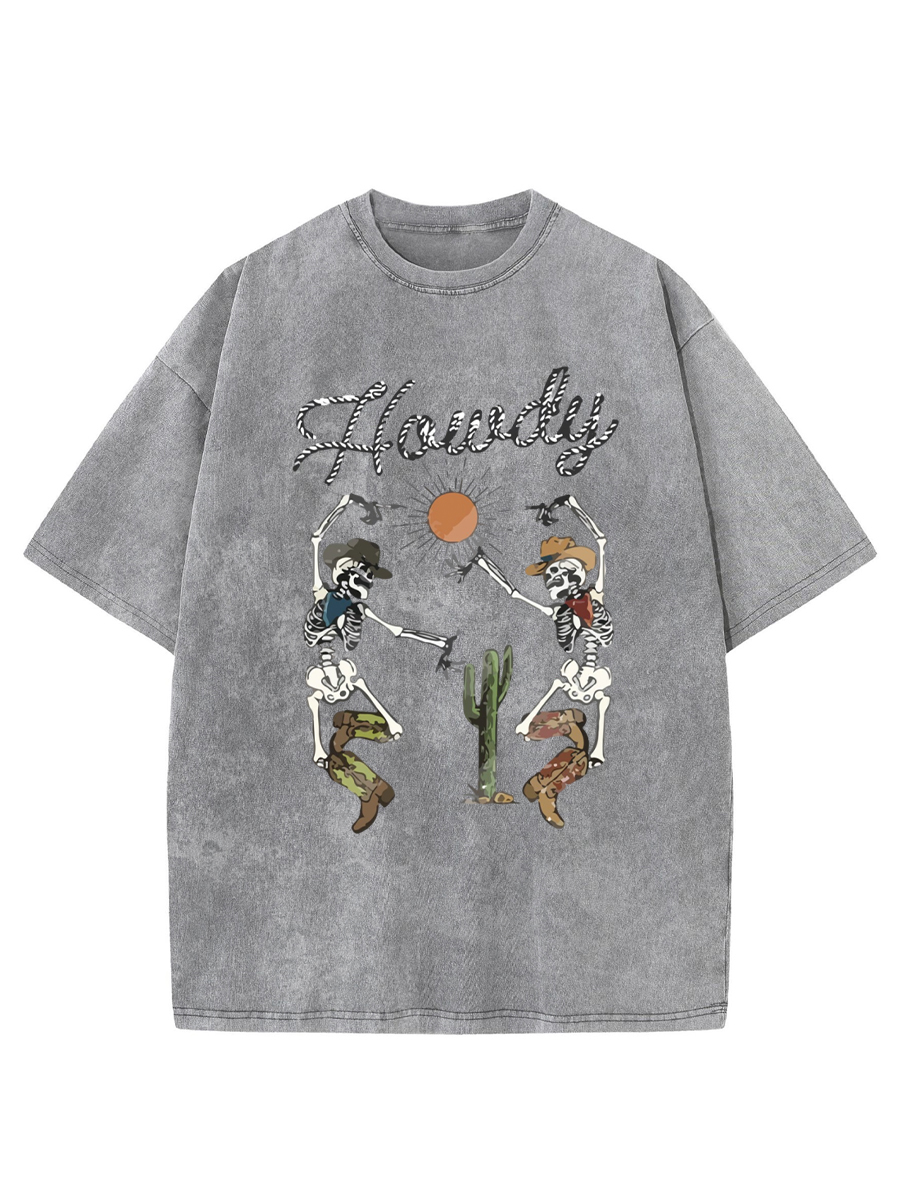 Vintage Howdy Cowboy Washed T-Shirt
