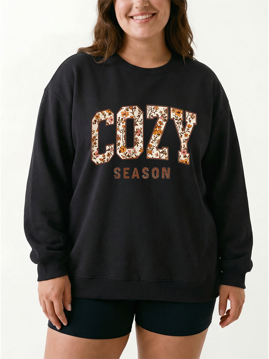 Vintage Cozy Season Graphic Sweatshirt