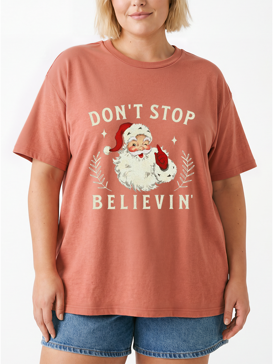 Vintage Holiday Cheer Oversize Graphic Tee