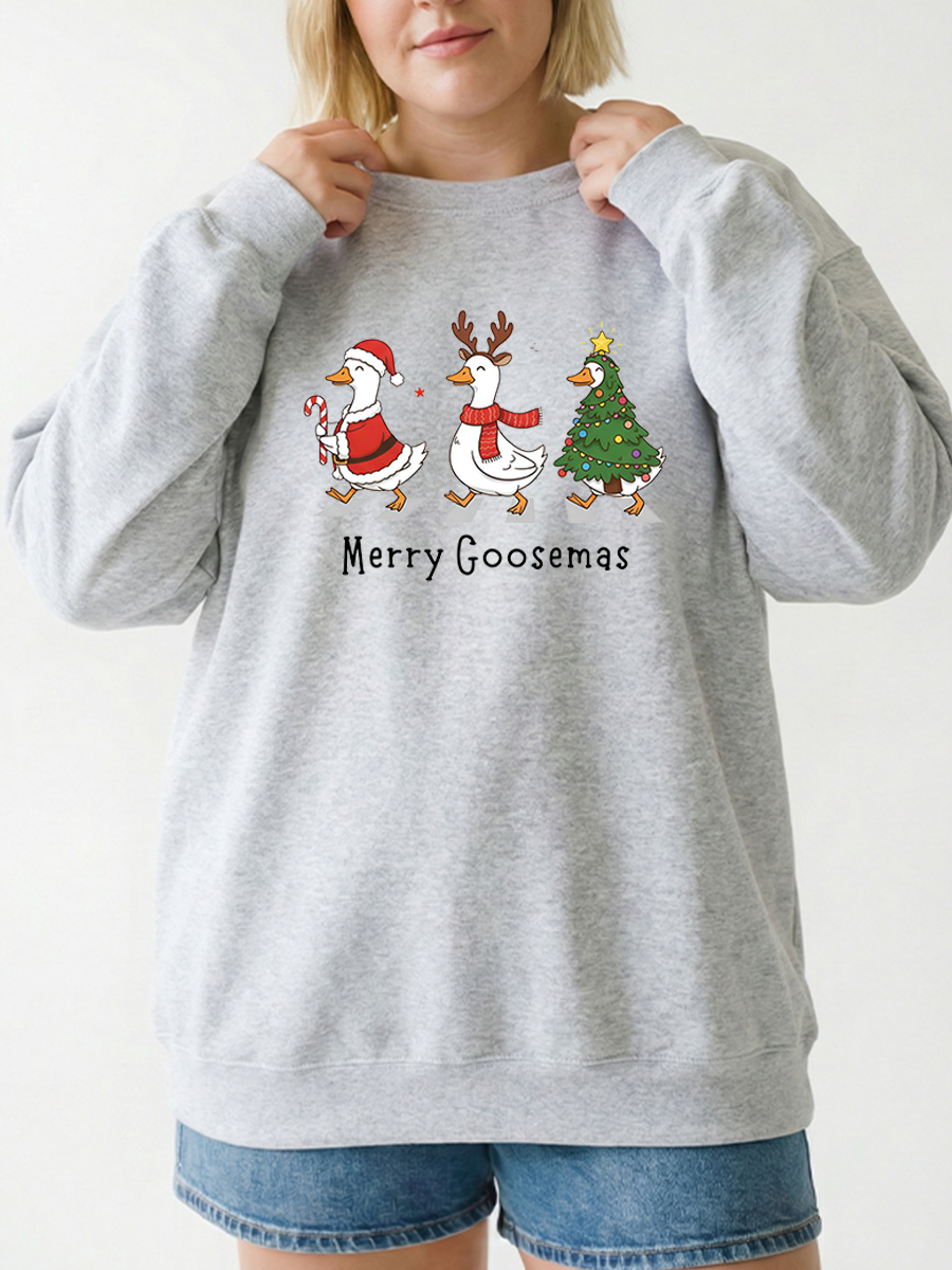 Vintage Merry Goosemas Graphic Sweatshirt