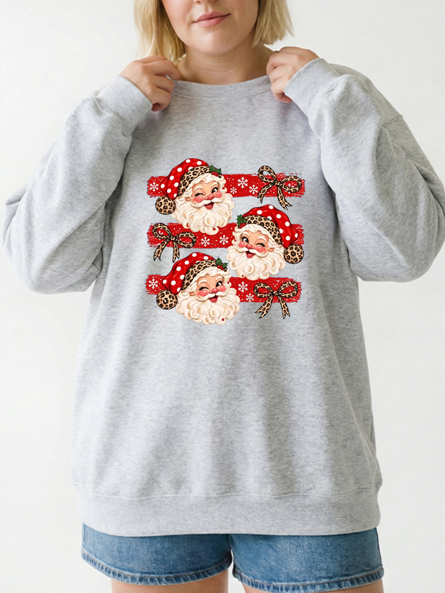 Vintage Merry Christmas Santa Sweatshirt