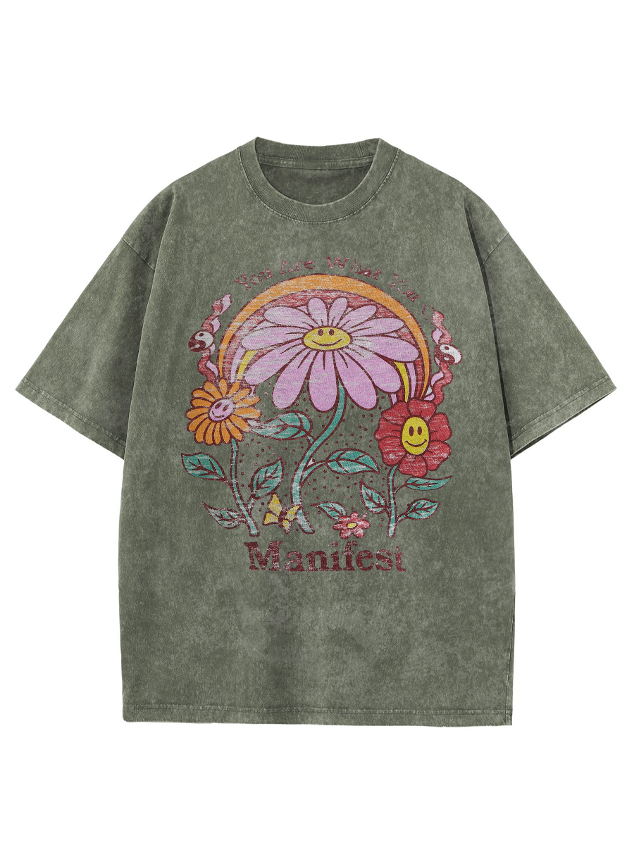 Vintage Manifest Daisies Washed T-Shirt