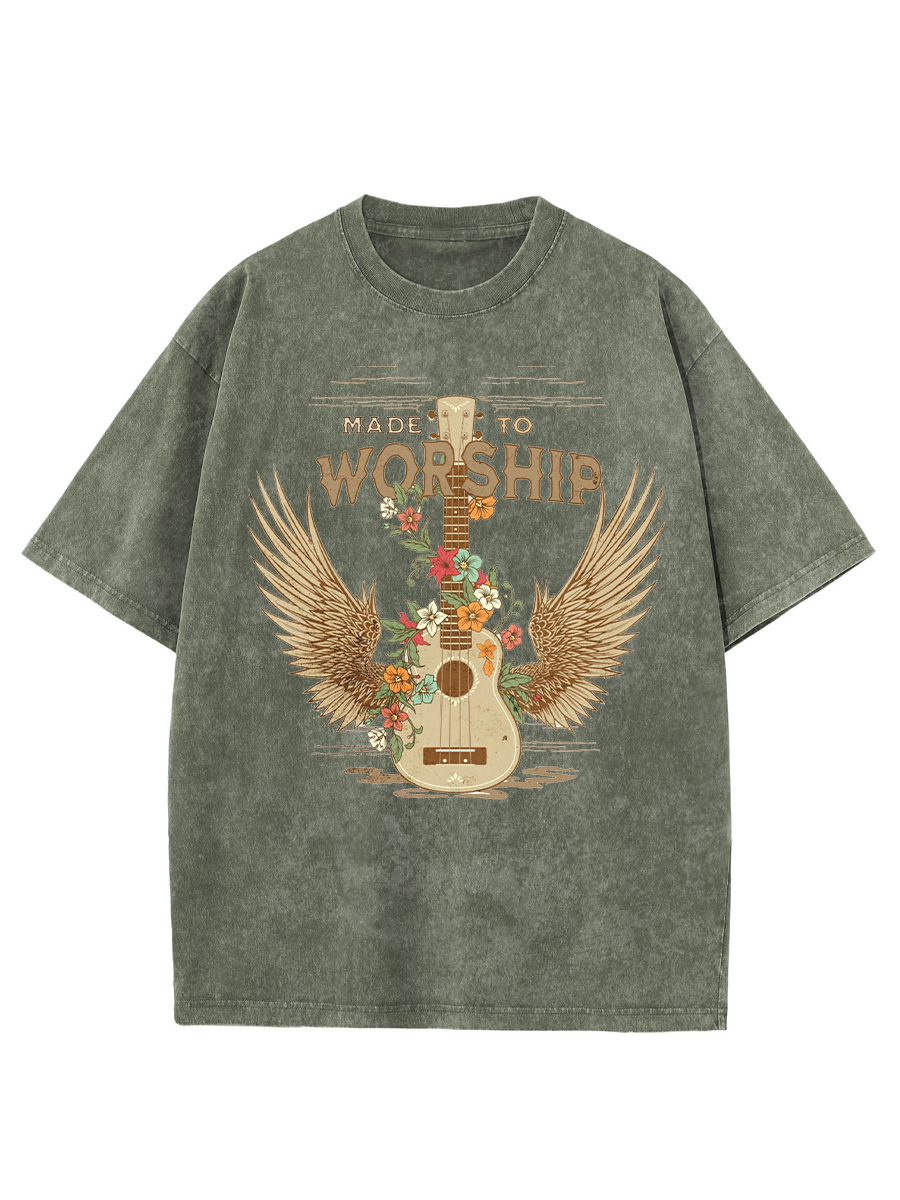 Vintage Worship Music Washed T-Shirt