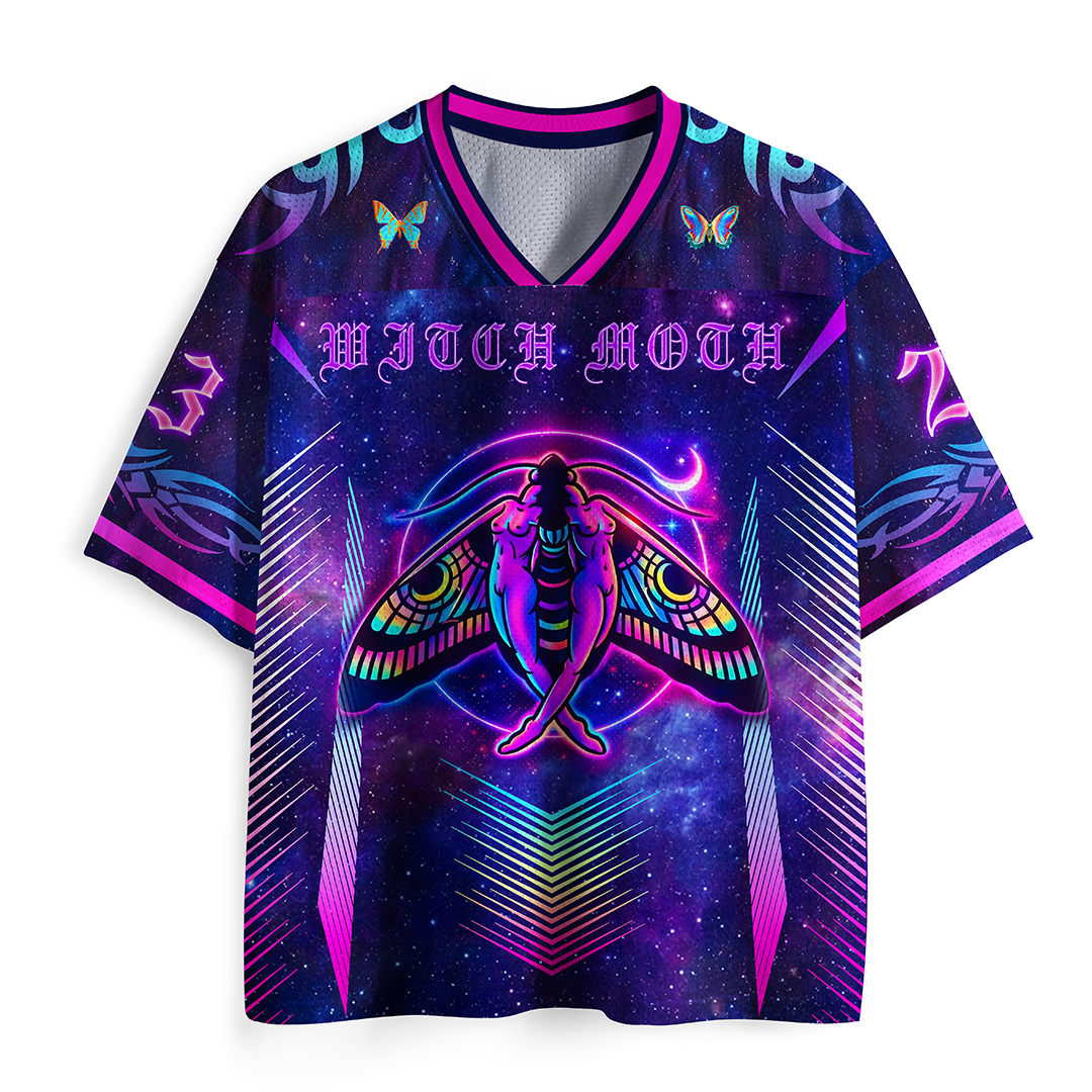 Vintage Witch Moth Mesh Jersey