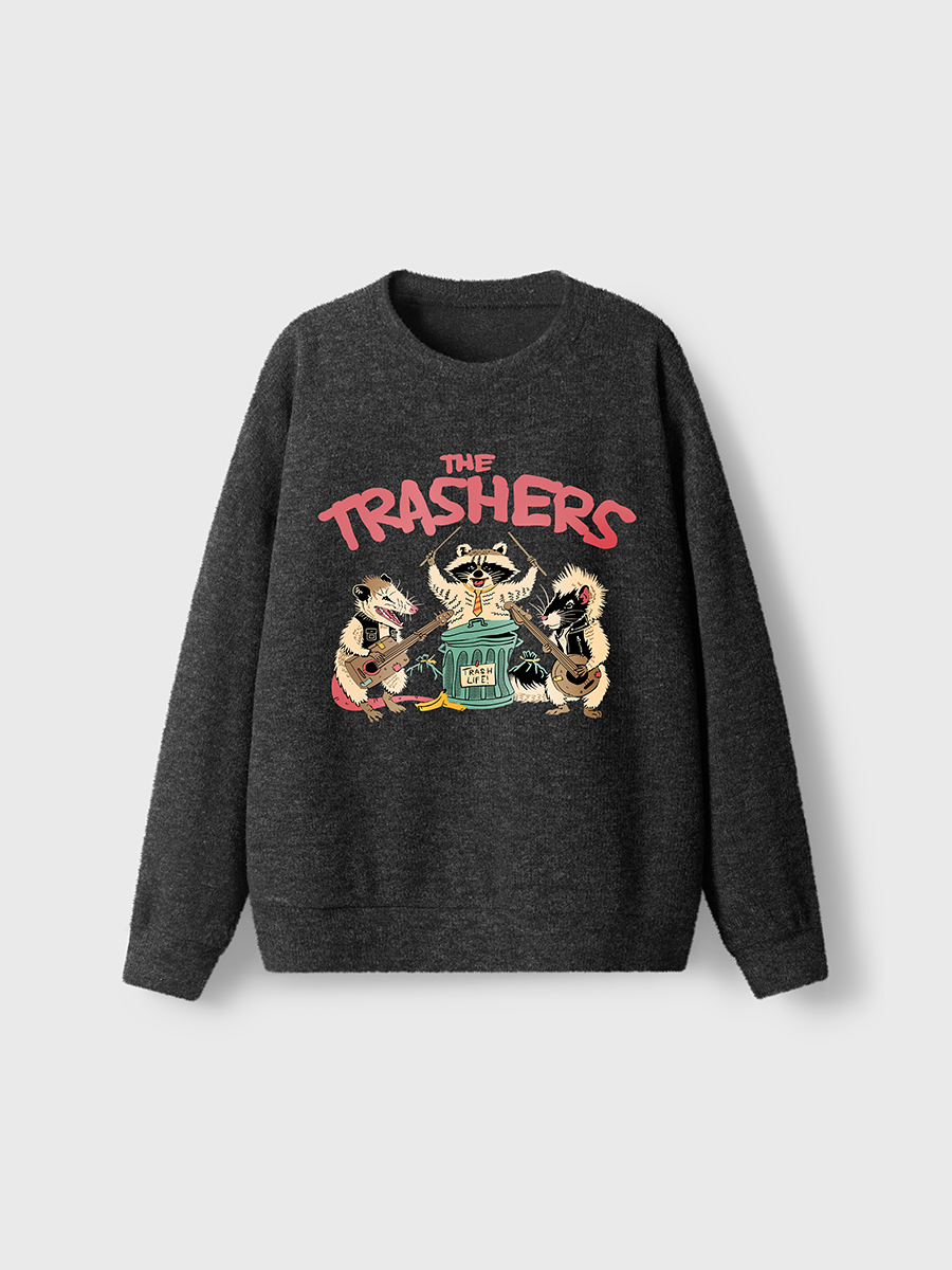 Vintage The Trashers Fuzzy Sweater