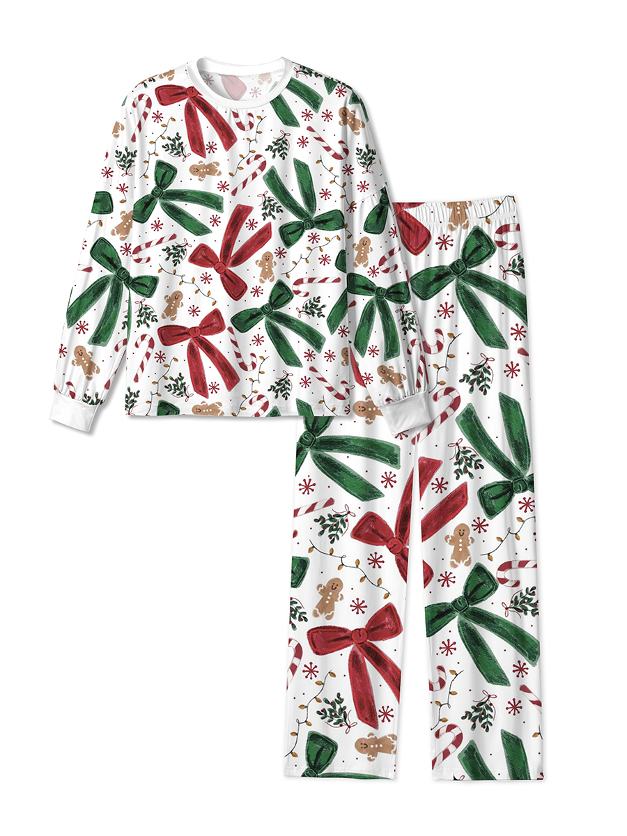Vintage Warm Hand-Drawn Christmas Pajamas