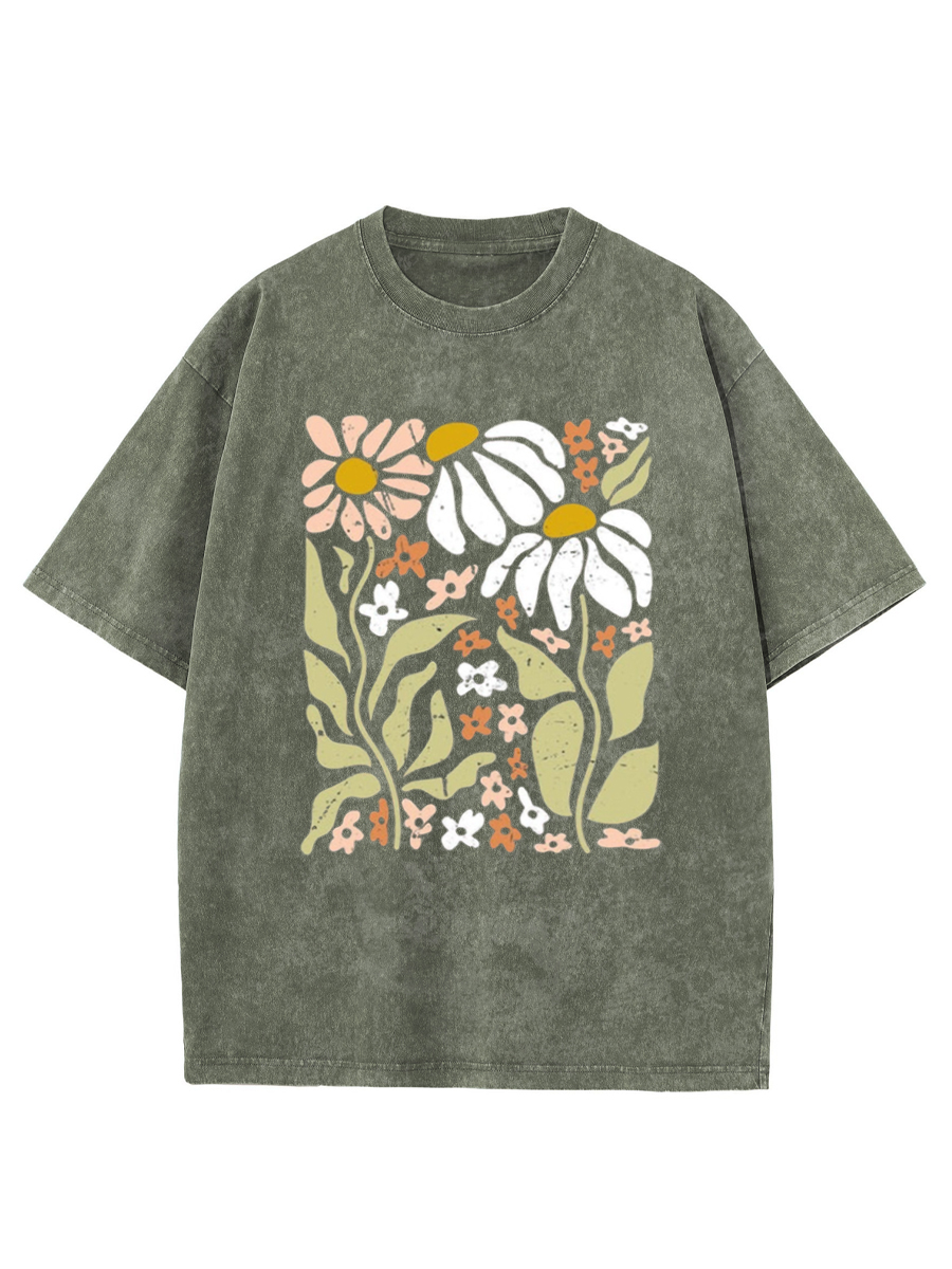 Vintage Wildflowers Floral Washed T-Shirt
