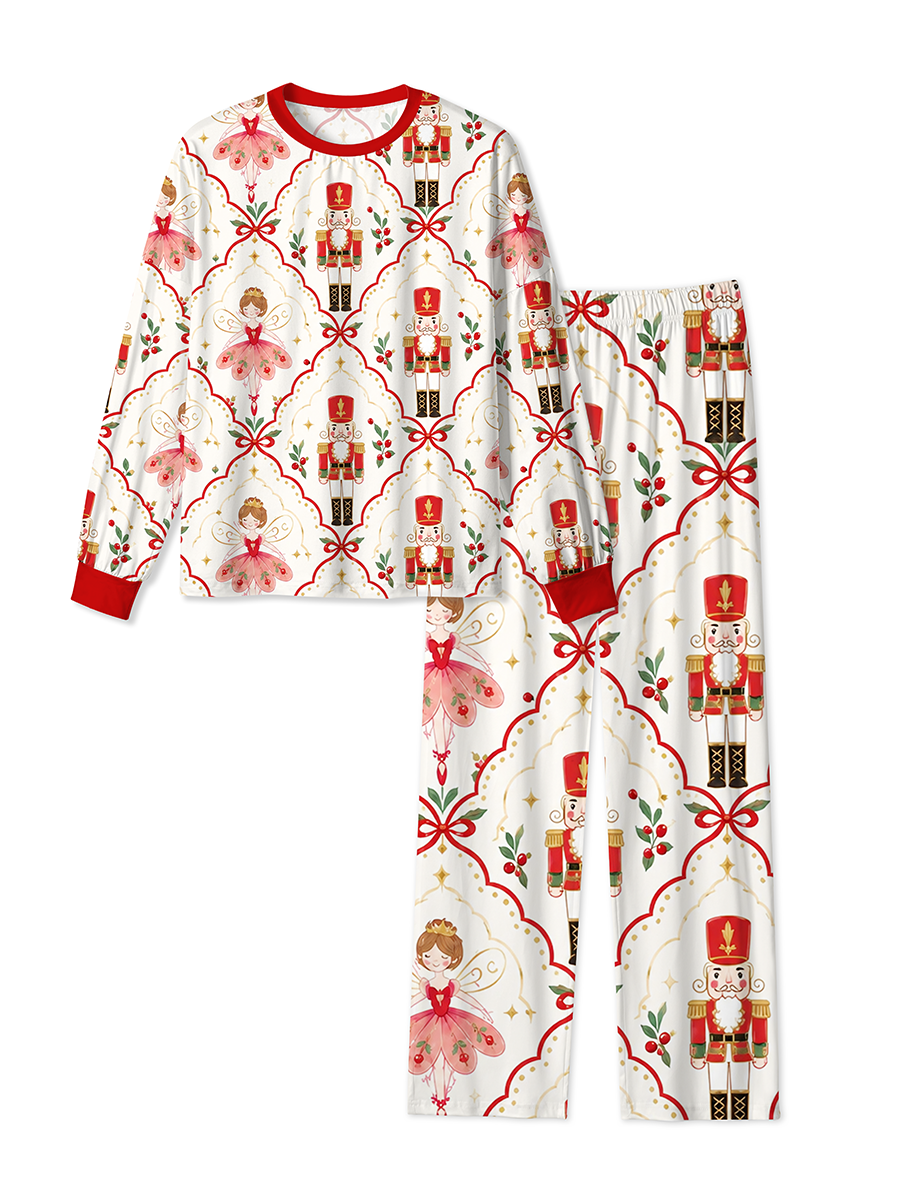 Vintage Nutcracker Soldiers And Ballerinas Pajamas
