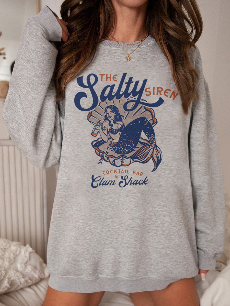 Vintage Salty Siren Cocktail Bar Sweatshirt