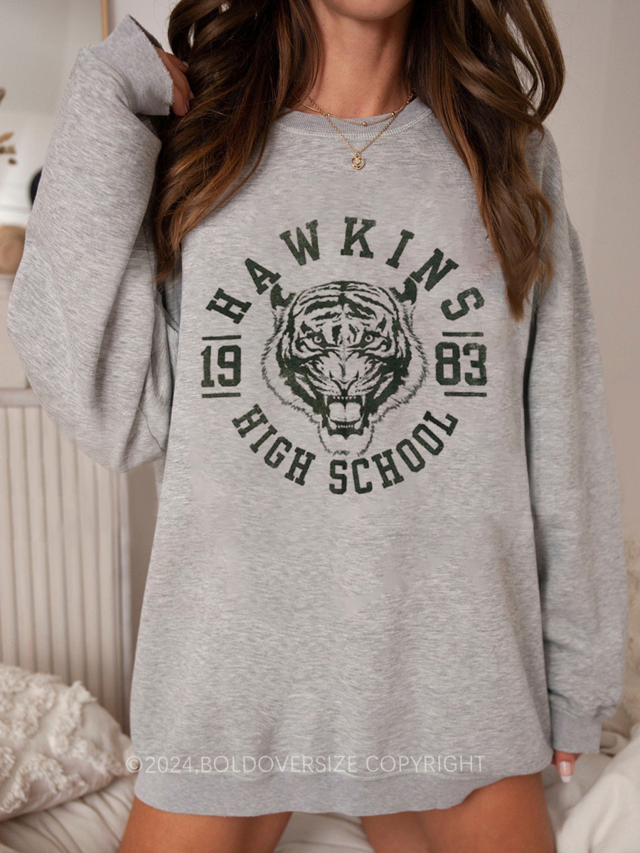 Vintage Hawkins High School Tigers Sweatshirt